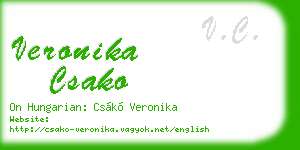 veronika csako business card