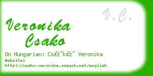 veronika csako business card